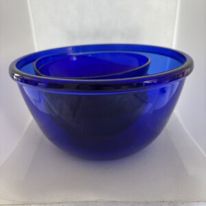 Service 1 Saladier + 5 Coupelles Bleu Fonce (Occasion)