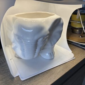 Pot De Fleur Blanc Éléphant (Occasion)