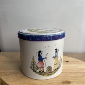 Boite métallique "Bleu et Blanche"