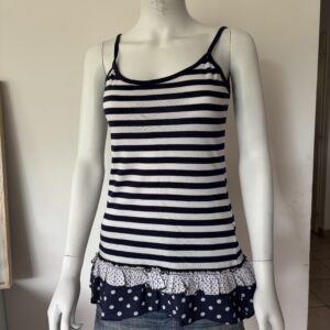 debardeur long "Rayé Bleu/blanc" (Occasion)