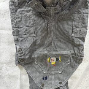 Salopette noir et blanche