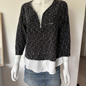 Pull Chemise " Noir et Blanche" (Occasion)