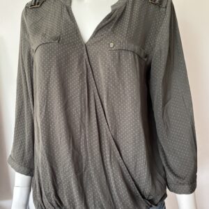 BLOUSE " KAKI A POIS" (OCCASION)