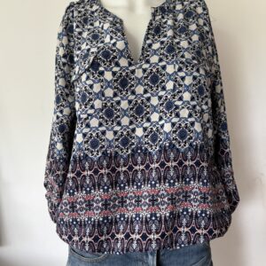 Blouse à motif "dégradé de couleur"