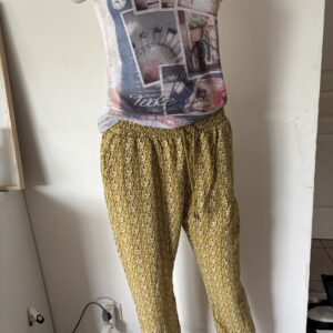 Pantalon " Jaune à motif" (Occasion)