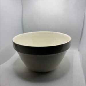 Lot de 2 bols "ecru rebord gris" (Occasion)