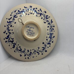 Assiette decorative "motif bleu"
