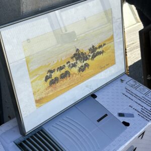 Peinture abstrait troupeaux