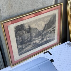 Lithographie "Cluses par Terry"