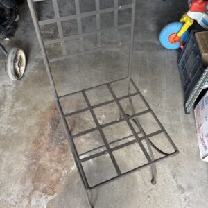 Chaise en fer forgé