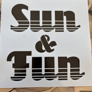 Pochoir deco " sun & fun " (Neuf)