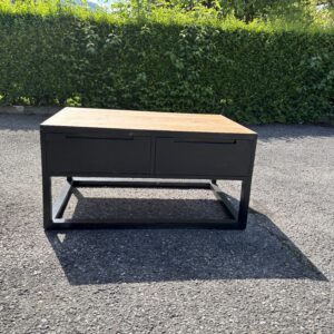 Table basse noir à tiroir